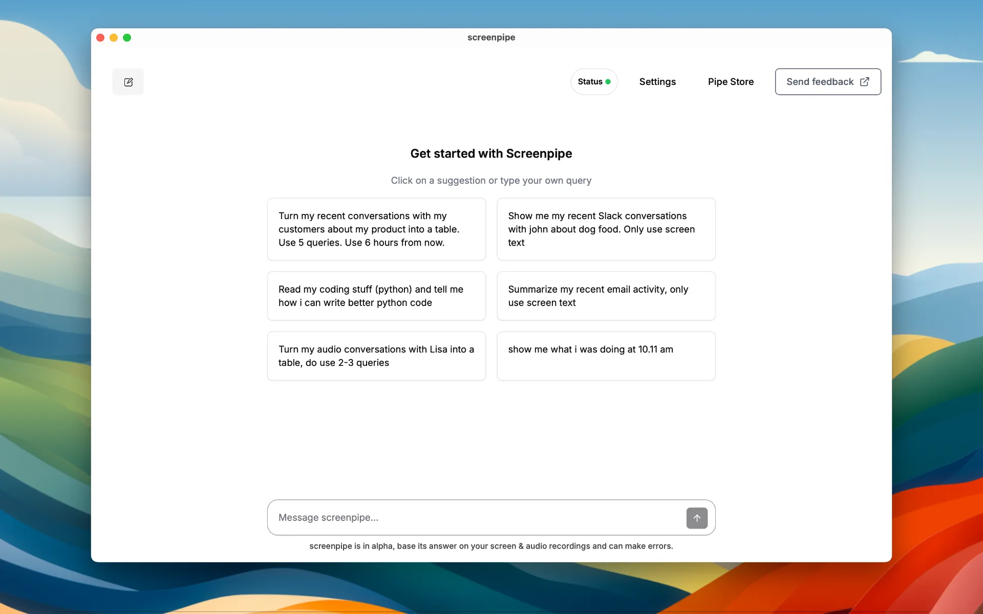Desktop assistant preview